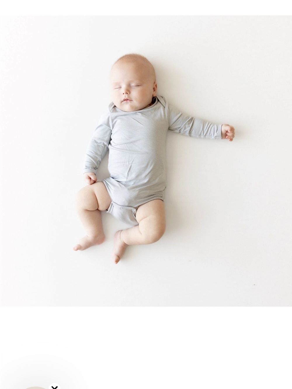 Long Sleeve Baby Onesie Bundle in Light/Dark Gray